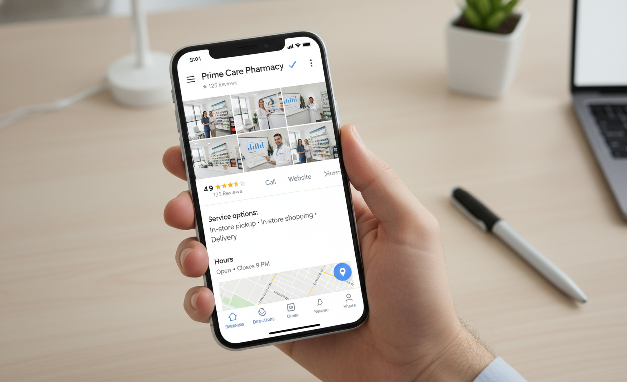 Google Meu Negócio para farmácias: como dominar o SEO local e atrair clientes da região